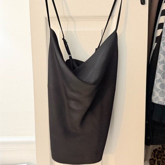 Rachel Zoe Elegant Black satin top - Picture 7 of 7